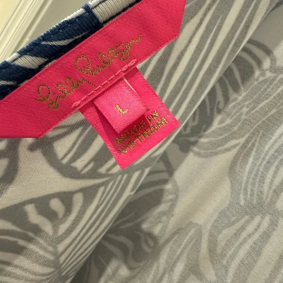 Lilly Pulitzer Boat Neck Parigi Romper Size L - Picture 5 of 8